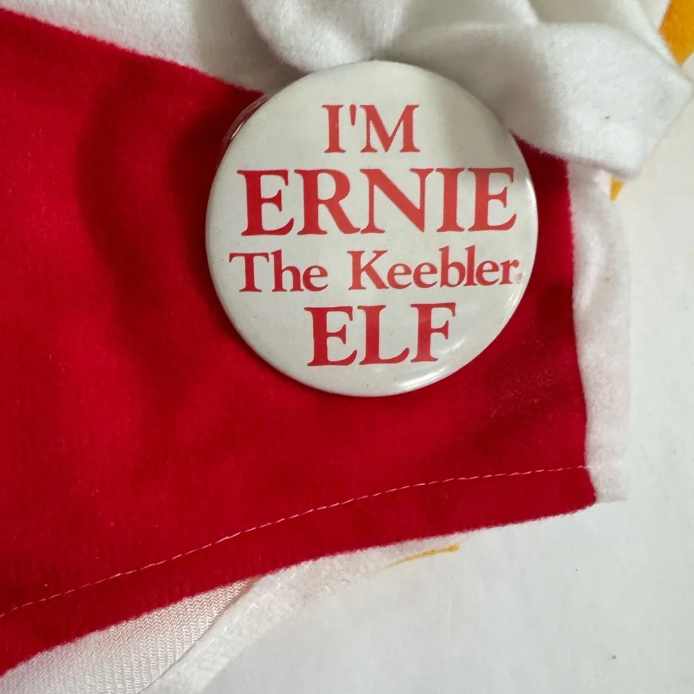 Vintage 1994 Ernie the Keebler Elf Halloween Costume size 2-4 child unworn